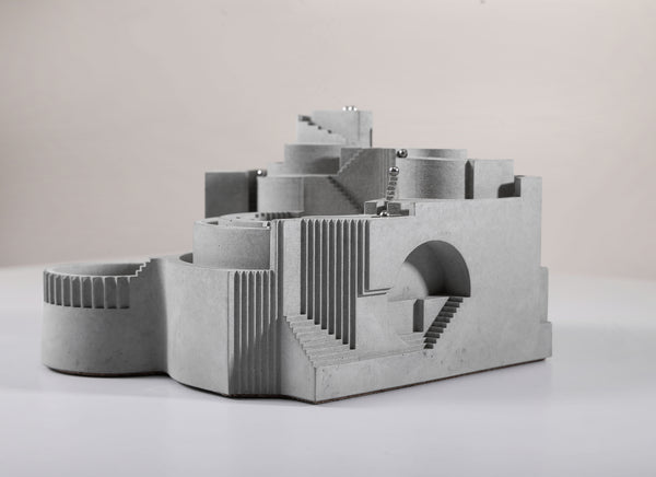 Gambol Brutalist Architectural Marble Run Sculpture Architectural Fidget Toys