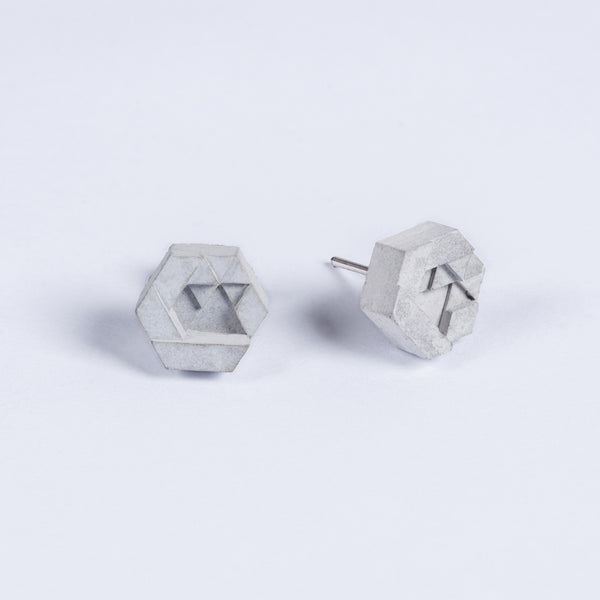 Micro Concrete Earrings #2