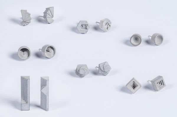 Micro Concrete Earrings (Complete Set)