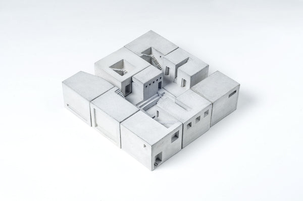 Miniature Concrete Homes (Complete Set)